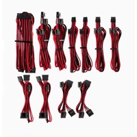 For Corsair PSU Red Black Premium Individually Sleeved DC Cable Pro Kit Type 4