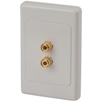 	Gold Screw Terminals on Large Wallplate x2