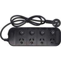 4 Outlet Switched Powerboard Surge Protected Jackson