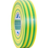 Nitto Denko PT201 Green and Yellow 20 Metre PVC Electrical Tape