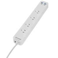 Jackson PT20W44W  4 Way Powerboard with USB C PD&QC Fast Charging-1 m AC cable