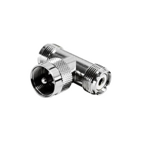 UHF'T' Coaxial Connector 2F-1M