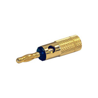 4Mm Banana Plug Gold Black