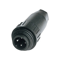 Amphenol PW4304 4 Pin IP67  Weather Proof Power Line Plug Black