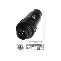 Amphenol PW4307 7Pin IP67 Weather Proof Power Line Plug