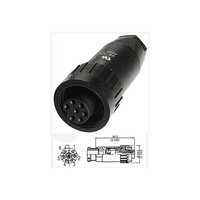 Amphenol PW4357  7Pin IP67 Weather Proof Power Line Socket 