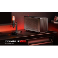 Antec Performance 1 M Black Mini-ITX Refined Aluminum Finish,  USB 3.1 Type-C, PCI-E Riser Cable included Compact Performance Case
