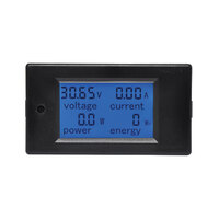Flush Mount Power Monitor Panel With 100A Shunt Voltage alarm function