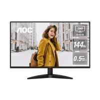 AOC Q27B36X,27' IPS,QHD 2560x1440@144Hz,0.5ms/4ms,300cd/m²,1500:1,HDMI 2.0+DP 1.4,178°,VESA100
