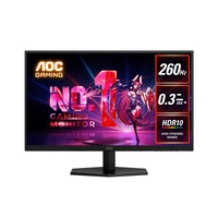 AOC 27' 260Hz Gaming Monitor : Fast IPS panel, 2560×1440 @ 260Hz, 0.3ms MPRT, 120% sRGB, 98.5% DCI-P3, 300 nits, DP & HDMI, tilt stand