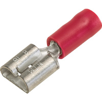 Quick Connects Red 100PK Wire Range 0.5 - 1Mm Squared