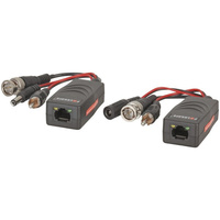 BNC RCA Power to Cat5e 6 AHD Video Balun Kit