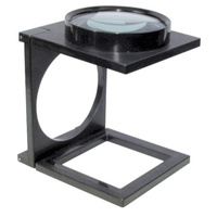 Folding Desktop Magnifying Glass huge 4.5inch diameter viewer allows hands
