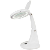 DURATECH LED Illuminated Desktop Magnifier 3-Dioptre Glass Lens Provides Powerful