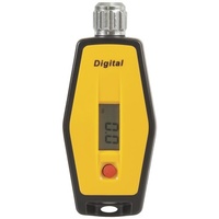 Tyre Pressure Tester 5-100PSI pressure is displayed on the screen 