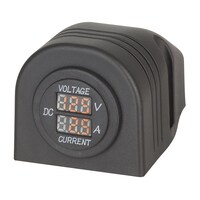 Panel or Surface Mount LED Voltmeter and Ammeter