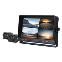 Nextech 7 Inch 1080p LCD Monitor Kit Built-In 4CH AHD Vehicle DVR 2 Wedge vehicle