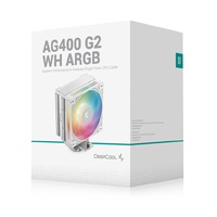 DeepCool AG400 ARGB G2 WH Superior Performance 4 Heatpipe Single Tower CPU Cooler