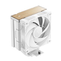 DeepCool AK400 G2 WH Wood Grain Top Cover CPU Cooler, 4 Heat Pipes, 4-pin PWM, Hydro Bearing, Intel LGA1851/1700/1200/115x, AMD AM5/AM4