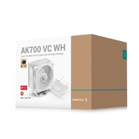 DeepCool AK700 VC WH Vapor Chamber Air Cooler, 7 Heat Pipes, 4-pin PWM, Intel LGA1851/1700/1200/115x, AMD AM5/AM4