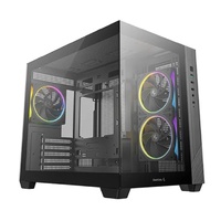 DeepCool CG330 3F M-ATX, Support BTF back-plug motherboard, USB3.0 x1,USB2.0 x2,Audio x1,Pre-installed with 3 PWM ARGB fans