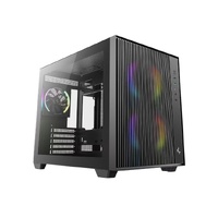 DeepCool CG330 MESH 3F High Airflow Dual Chamber Micro ATX Case, 3 Pre-Installed Fans,  USB3.0 x1,USB2.0 x1,Type-C x1,Audio x1