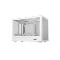DeepCool CH260 WH M-ATX Case, Extremely Portable Size，Abundant Airflow Ventilation，Mesh and Glass panels，Up to 360mm Liquid Cooling