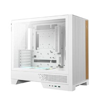 DeepCool CL600 WH High Airflow Compact ATX Case, Two Pre‑Installed Fans,Tempered Glass Side Panel, Clean Cable Management