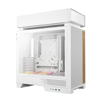 DeepCool CL660 WH Innovative Compartmentalized Optimized ATX Case Pre-installed Dual ARGB Fans, Build-in Atmosphere