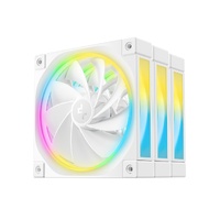 DeepCool FL12R White 120mm (3-Pack)  Unique Addressable RGB  High Performance Fans,  Low Noise, 4-pin PWM, Fluid Dynamic Bearing