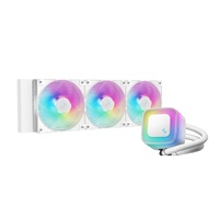 DeepCool LE360 WH V2 WhiteLiquid Cooler 360 mm 6th Gen Pump up to 3400 PWM, Hydro Bearing, IntelLGA1851/1700/1200/1151/1150/1155, AMDAM5/AM4