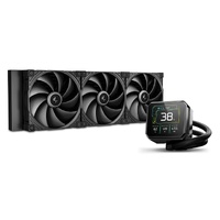 DeepCool SPARTACUS 420 Fully Customisable 6th Gen Liquid Cooler, Thick Tracking Balancing Fans, 3.4' IPS LCD