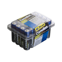 Camelion 1.5V Super Heavy Duty AA Battery for Radio Remote Bulk 24 Pack