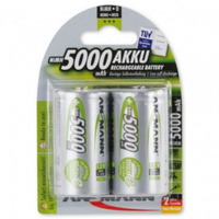 Ansmann 1.2V Ready to Use NiMH D size 5000mAh Rechargeable Battery 5030922-BP2