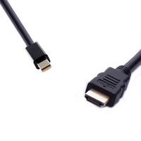 8Ware Mini Display Port DP to HDMI Cable 1.8m Male to Male Black