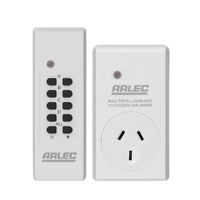 Arlec RC210 Remote Controlled Power Outlet Max Total Load not to Exceed 10A 2400W