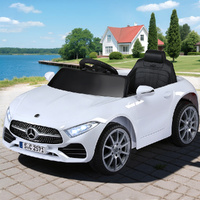 Rigo Kids Electric Ride On Car Licensed Outdoor Toys Cars Music Remote White