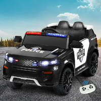 Rigo Electric Ride On Car Rigo Kids Patrol Police Ride On Cars Horn Music Remote Black