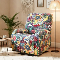 Artiss Stretch Kids Recliner Cover 4-Pieces Recliner Chair Slipcovers Printed Polyester