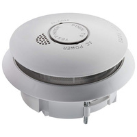 Red Smoke Alarms Dual Power Photoelectric Smoke Alarm 240V with Lithium Battery