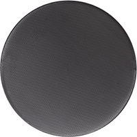 8 Inch Round Grille Black Frameless design for reduced visibility seamless blend