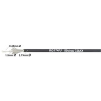  50 ohm RG174/U COAX 2.5mm Communication Cable