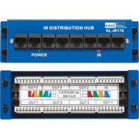 Resi-linx RL-IR170 IR Over CAT5 Distribution Hub 7 in RJ45 1Out