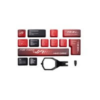 ASUS ROG Dye-Sub PBT Keycaps for ROG NX switches are made of premium, durable PBT and feature dye-sublimated legends and stylish ROG elements.