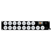 Prolink 16x 10A GPO Outlets PDU 2RU Space Saver With Built-In Circuit Breaker
