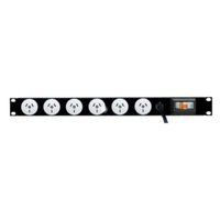 Prolink 6x 10A GPO PDU 1RU with Built-In Thermal Magnetic Circuit Breaker