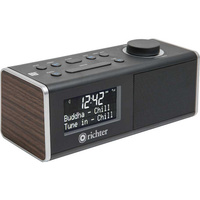 Digital DAB+ Alarm Clock Radio Walnut Bluetooth/ NFC Richter