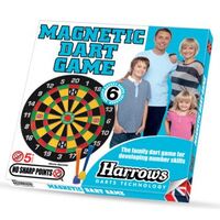 Harrows Magnetic Family Dartboard Dart Game Including Magnetic Darts JE23