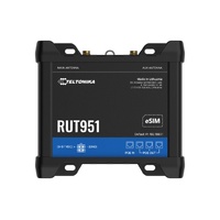 Teltonika RUT951 Industrial PoE+ Cellular Router, 4G LTE (Cat 4), Dual SIM,WI-FI, Automatic WAN Failover, PSU included