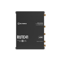 Teltonika RUTC41 4G EDGE ROUTER, Dual-core, Dual-band Wi-Fi 6, 1 GB RAM, and 8 GB flash memory, eSIM, PSU included.